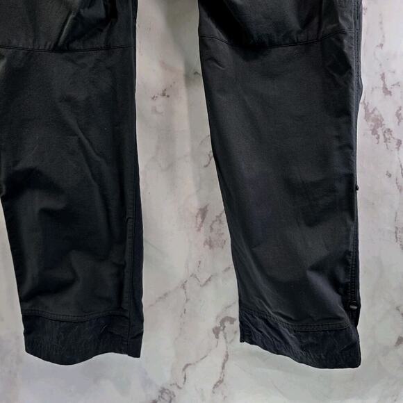 REI Co Op Pants Women 14 Black Screeline Hiking Nylon UPF Convertible Capri - Picture 8 of 15